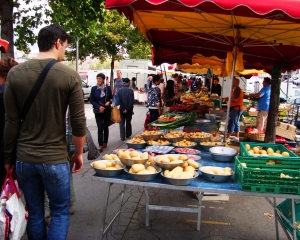 Produce stand in Lyon
